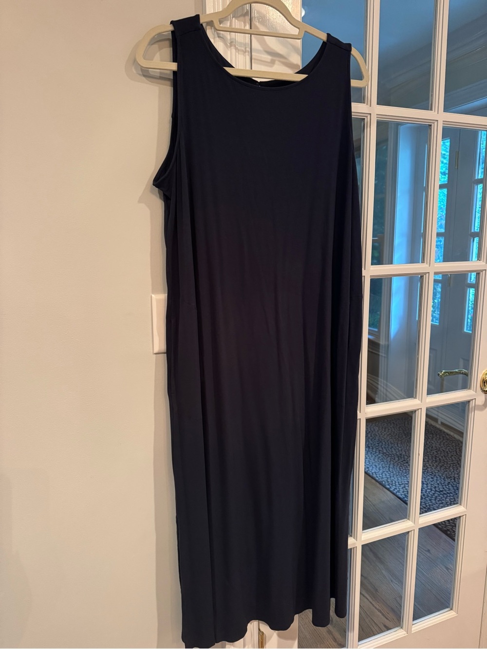 J.Jill Wearever Collection Classic Navy Blue Tank Dress